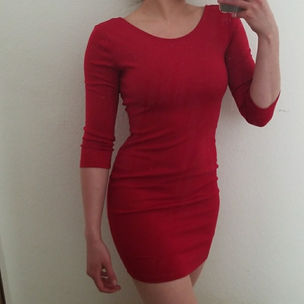 Red Party Dress - Picture 2 of 4